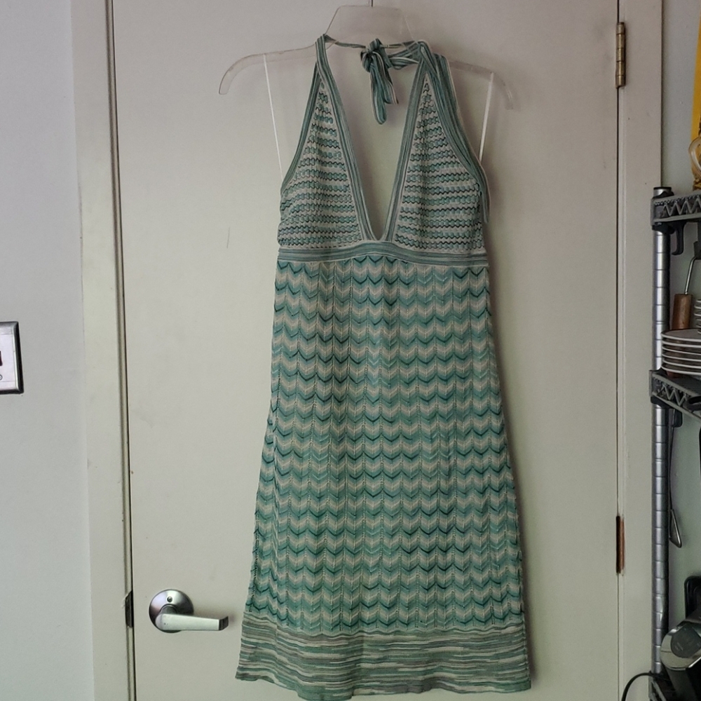 Green Halter dress